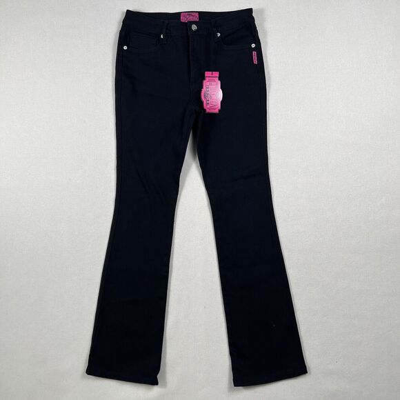 NWT Trash And Vaudeville Dream Bootcut Jeans Women’s 27/5 Black Stretch Denim - Picture 1 of 16